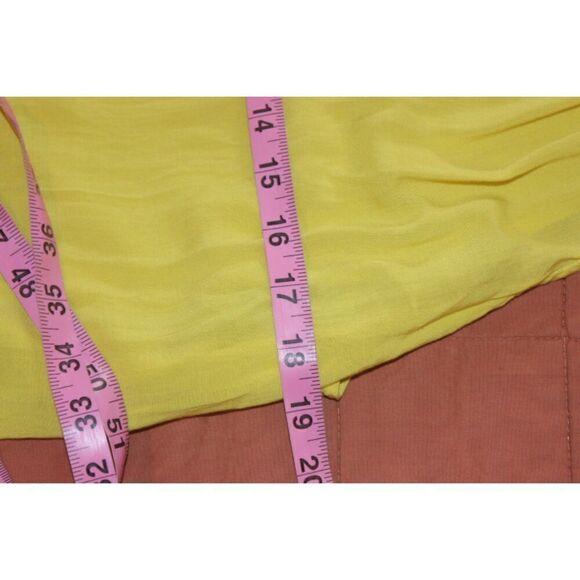 ANTHROPOLOGIE Cloth & Stone Yellow Blouse Women size Large - Picture 8 of 8